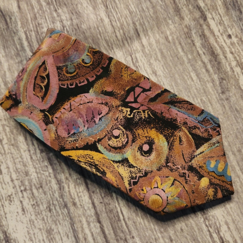 Next Move Abstract Necktie Colorful‎ Patterned Tie Business Casual